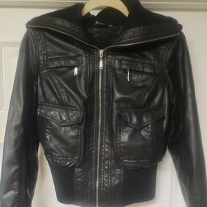 Black faux Leather jacket